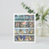 Waar de wilde dingen scènes zijn briefkaart (Staand voorkant)