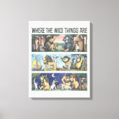 Waar de wilde dingen scènes zijn canvas afdruk (Voorkant)