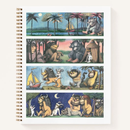 Waar de wilde dingen scènes zijn notitieboek (Voorkant)