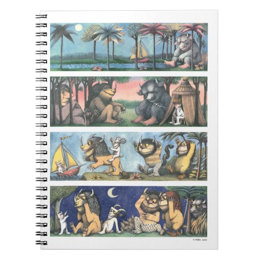 Waar de wilde dingen scènes zijn notitieboek (Voorkant)