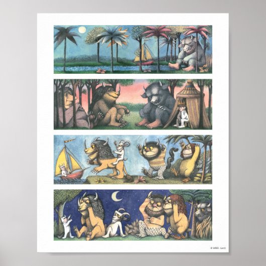 Waar de wilde dingen scènes zijn poster (Voorkant)