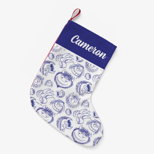 Waar de Wilde Dingen Schets Patroon zijn Kleine Kerstsok (Voorkant (Hangend))