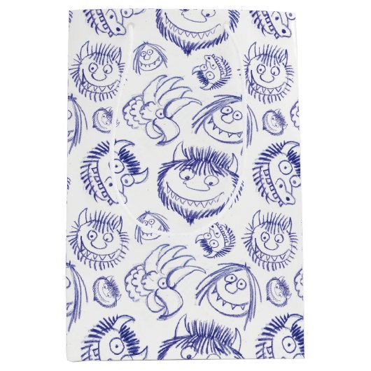 Waar de Wilde Dingen Schets Patroon zijn Medium Cadeauzakje (Voorkant)