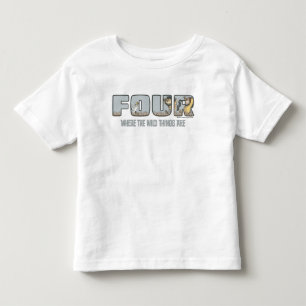 Waar de wilde dingen vierde verjaardag zijn kinder shirts