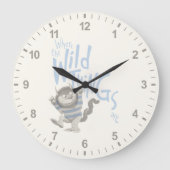 Waar de wilde dingen worden genoteerd - blauw grote klok (Voorkant)