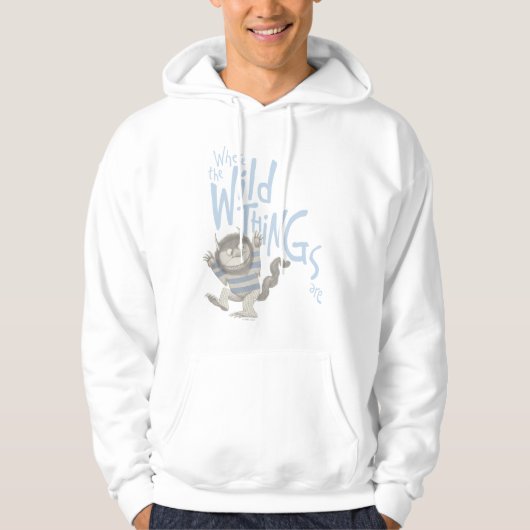 Waar de wilde dingen worden genoteerd - blauw hoodie (Voorkant)