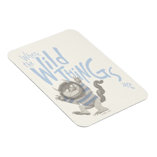 Waar de wilde dingen worden genoteerd - blauw magneet (Rechterzijde)