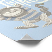 Waar de wilde dingen worden genoteerd - blauw poster (Hoek)