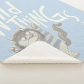 Waar de wilde dingen worden genoteerd - blauw sherpa deken (3/4)