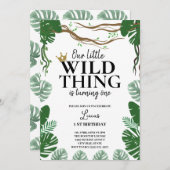 Waar de wilde dingen zijn 1e verjaardag kaart (Voorkant / Achterkant)