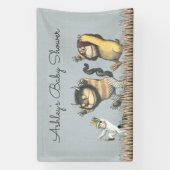 Waar de Wilde Dingen Zijn Baby Shower Banner (Verticaal)