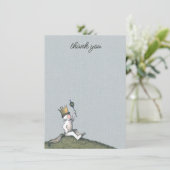 Waar de Wilde Dingen Zijn Baby Shower Bedankkaart (Staand voorkant)