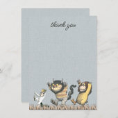 Waar de Wilde Dingen Zijn Baby Shower Bedankt (Voorkant / Achterkant)