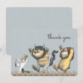 Waar de Wilde Dingen Zijn Baby Shower Bedankt (Voorkant / Achterkant)