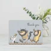 Waar de Wilde Dingen Zijn Baby Shower Bedankt (Staand voorkant)