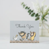 Waar de Wilde Dingen Zijn Baby Shower Bedankt Briefkaart (Staand voorkant)