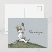 Waar de Wilde Dingen Zijn Baby Shower Bedankt Briefkaart (Voorkant / Achterkant)