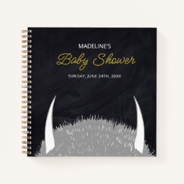 Waar de wilde dingen zijn Baby shower Gastenlijst Notitieboek