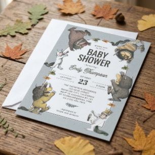 Waar de Wilde Dingen Zijn Baby Shower Kaart