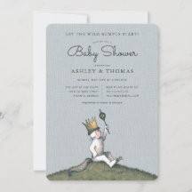 Waar de Wilde Dingen Zijn Baby Shower Uitnodiging