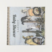 Waar de wilde dingen zijn | BABY SHOWER Wandkleed (Voorkant (horizontaal))