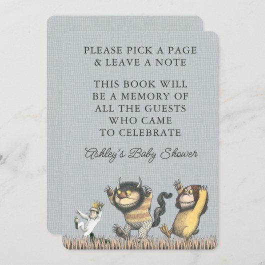 Waar de wilde dingen zijn | Boekhouding Kaart (Voorkant / Achterkant)