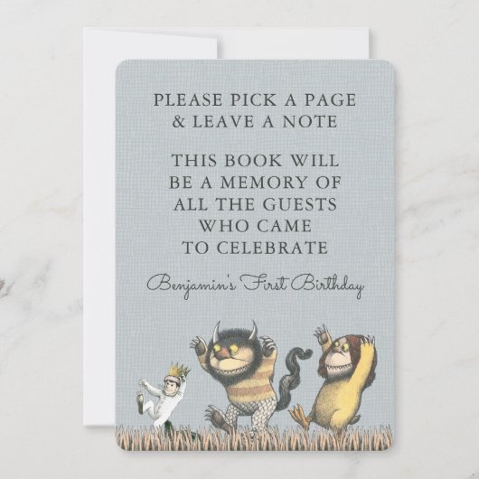 Waar de wilde dingen zijn | Boekhouding Kaart (Voorkant)