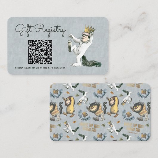 Waar de Wilde Dingen Zijn - Cadeauregister Informatiekaartje (Voorkant / Achterkant)