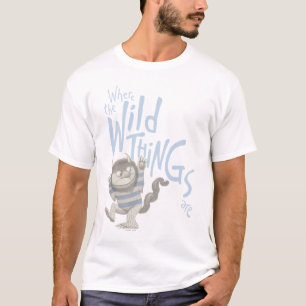 Waar de Wilde Dingen Zijn Citaat - Blauw T-shirt