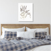 Waar de Wilde Dingen Zijn citaat Canvas Afdruk (Insitu (Slaapkamer))