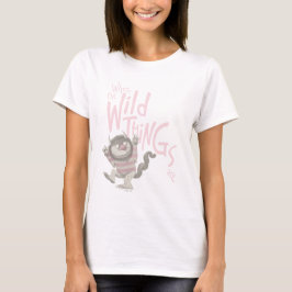 Waar de Wilde Dingen Zijn Citaat - Roze T-shirt