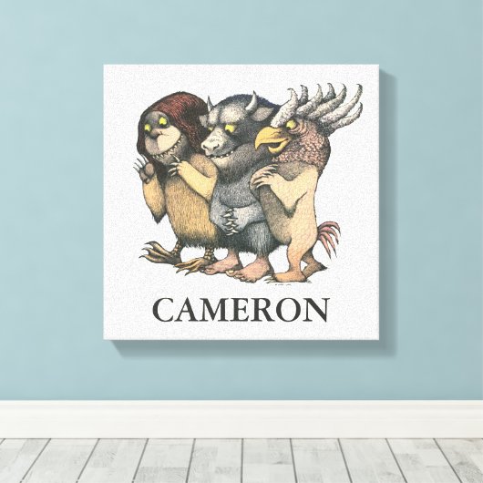 Waar de wilde dingen zijn | Creaters Canvas Afdruk (Insitu (Houten vloer))