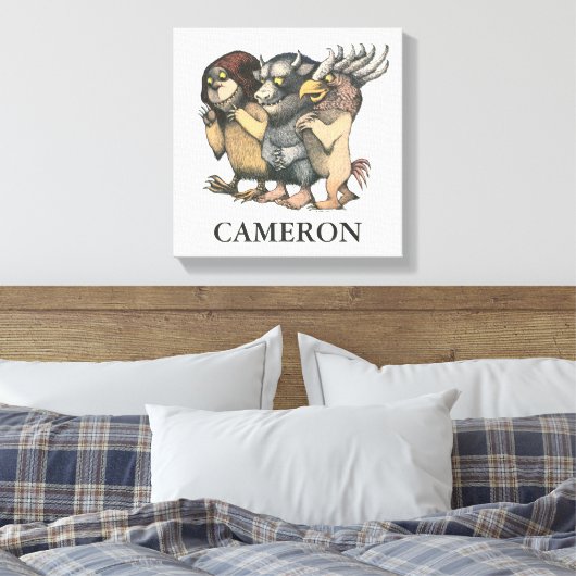 Waar de wilde dingen zijn | Creaters Canvas Afdruk (Insitu (Slaapkamer))