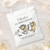 Waar de wilde dingen zijn eerste verjaardag bedankzakje (Geknipt)