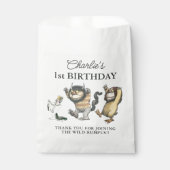 Waar de wilde dingen zijn eerste verjaardag bedankzakje (Voorkant)