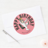 Waar de wilde dingen zijn | Fijne verjaardag Ronde Sticker (Envelop)