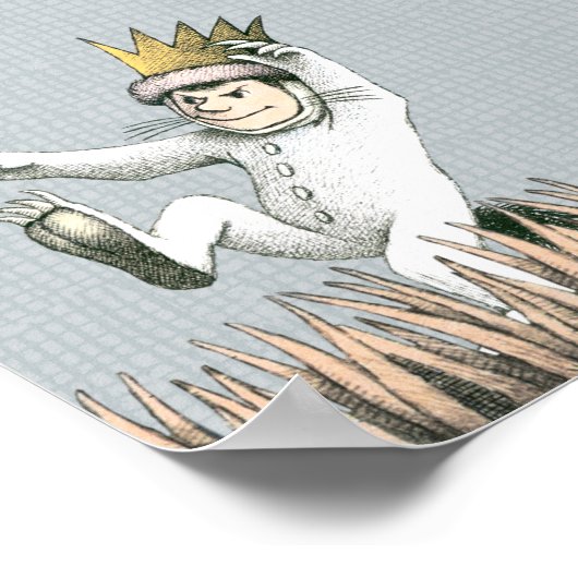 Waar de wilde dingen zijn - geboorte welkom poster (Hoek)