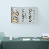 Waar de wilde dingen zijn - geboorte welkom spandoek (Beurs)