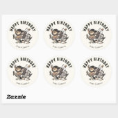 Waar de wilde dingen zijn | Gefeliciteerd Ronde Sticker (Vel)