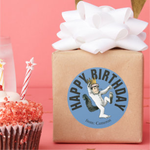 Waar de wilde dingen zijn   Gefeliciteerd Ronde Sticker