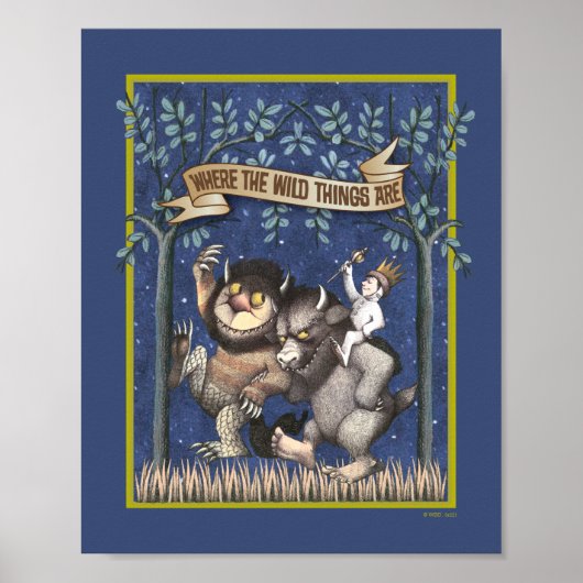 Waar de Wilde Dingen Zijn Grafisch Poster (Voorkant)