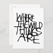 Waar de wilde dingen zijn | Handgeschreven Briefkaart (Voorkant / Achterkant)