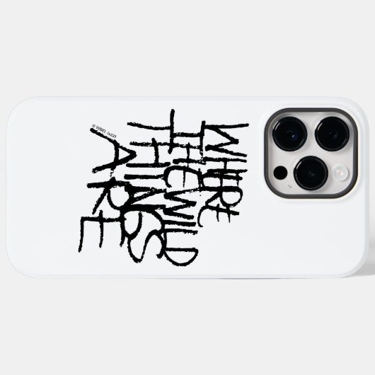 Waar de wilde dingen zijn | Handgeschreven Case-Mate iPhone Case (Achterkant (horizontaal))