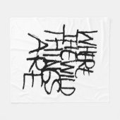 Waar de wilde dingen zijn | Handgeschreven Fleece Deken (Voorkant (Horizontaal))