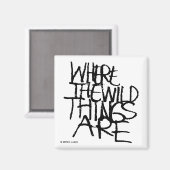 Waar de wilde dingen zijn | Handgeschreven Magneet (Voorkant / Achterkant)