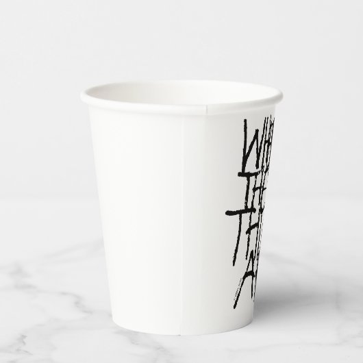 Waar de wilde dingen zijn | Handgeschreven Papieren Bekers (Rechts)