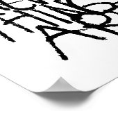 Waar de wilde dingen zijn | Handgeschreven Poster (Hoek)