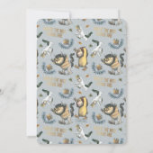 Waar de wilde dingen zijn | Het is een Jongen Baby Kaart (Achterkant)