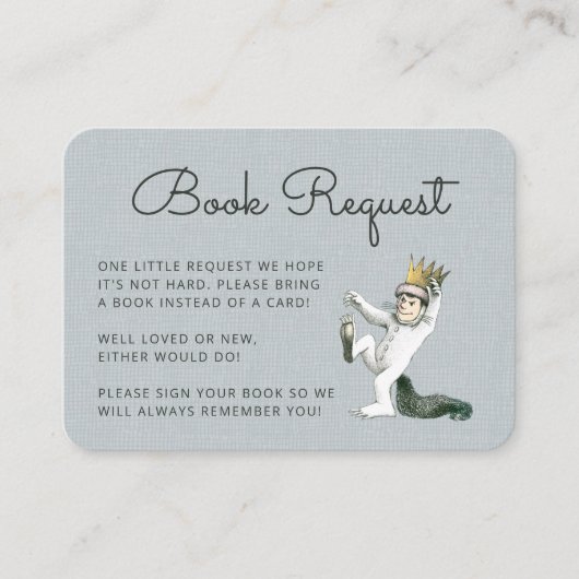 Waar de Wilde Dingen zijn - het Verzoek van het Bo Informatiekaartje (Voorkant)