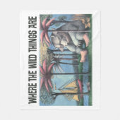 Waar de wilde dingen zijn | Hoesje boeken Fleece Deken (Voorkant)